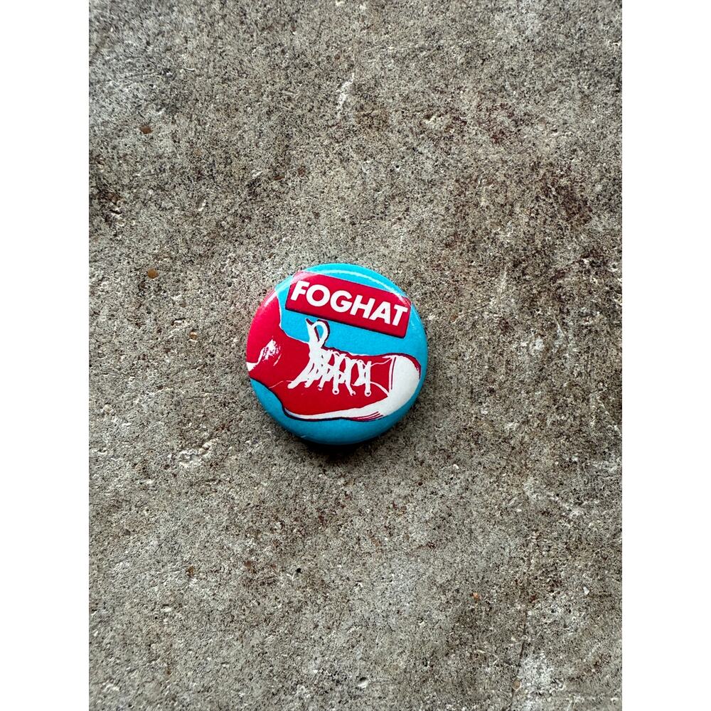 VTG 1980s Foghat Rock Band Promo 3/4" Pin